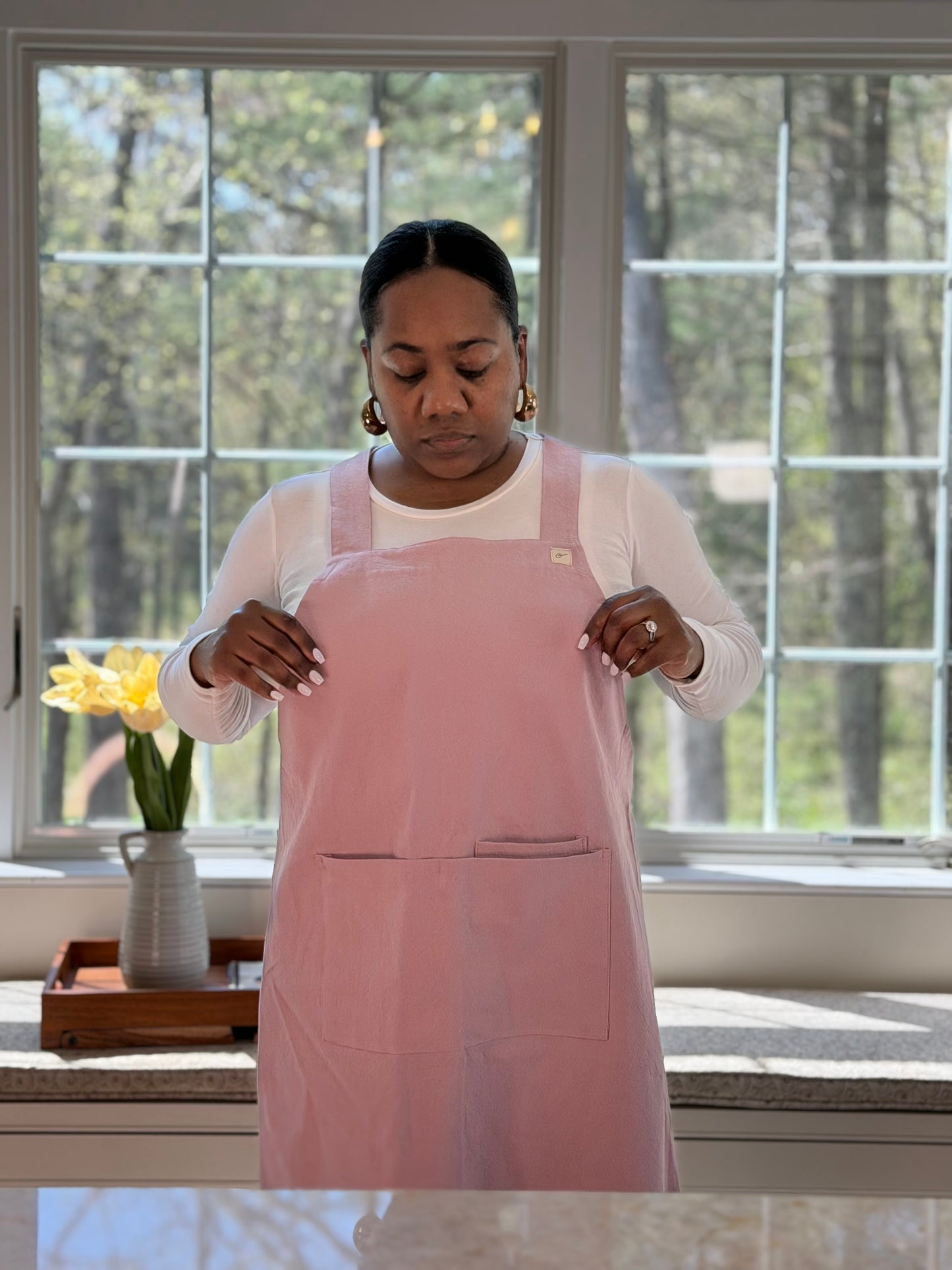 Rustic Rose Smock Apron