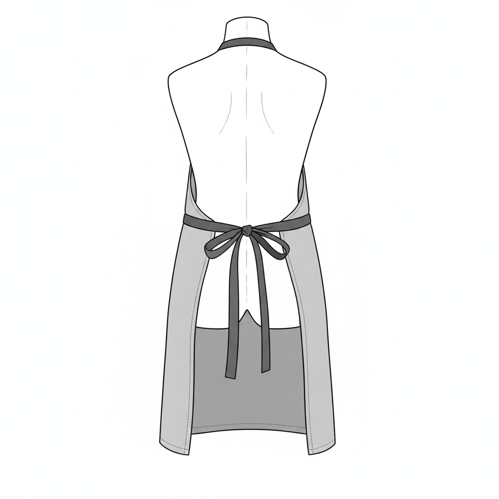 Brown & Cream Apron - CLASSIC ADJUSTABLE NECK STRAP