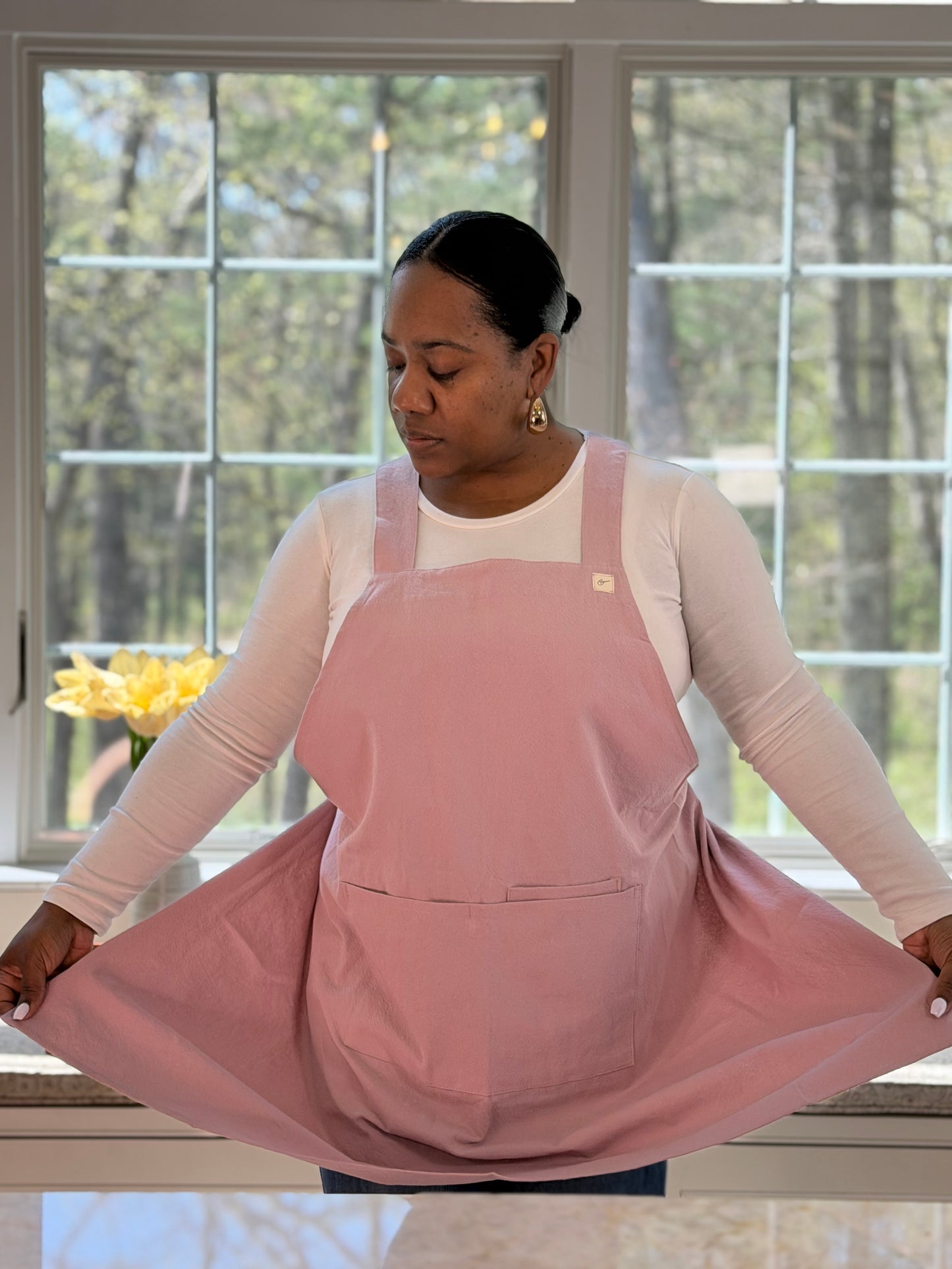 Rustic Rose Smock Apron