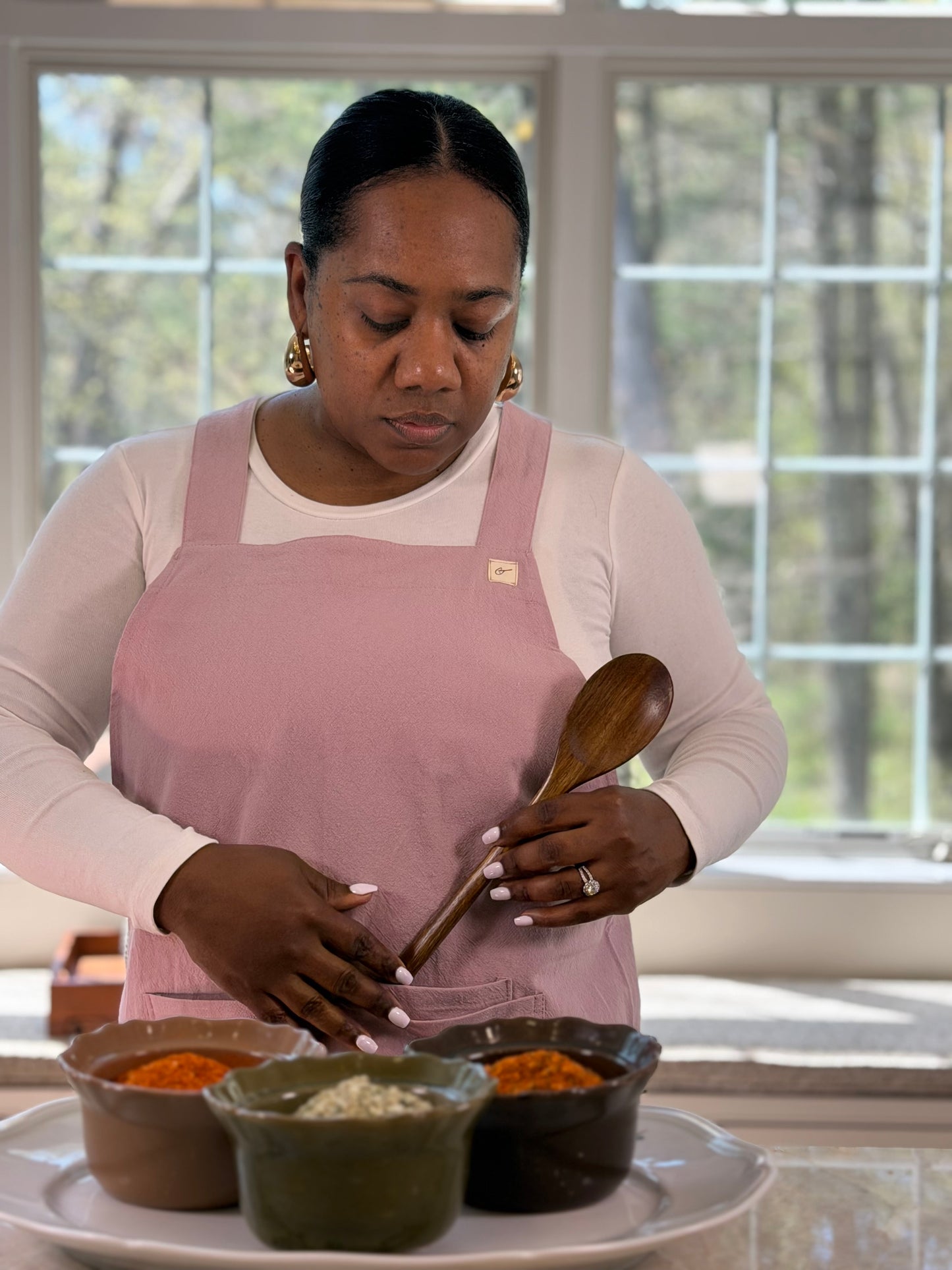 Rustic Rose Smock Apron
