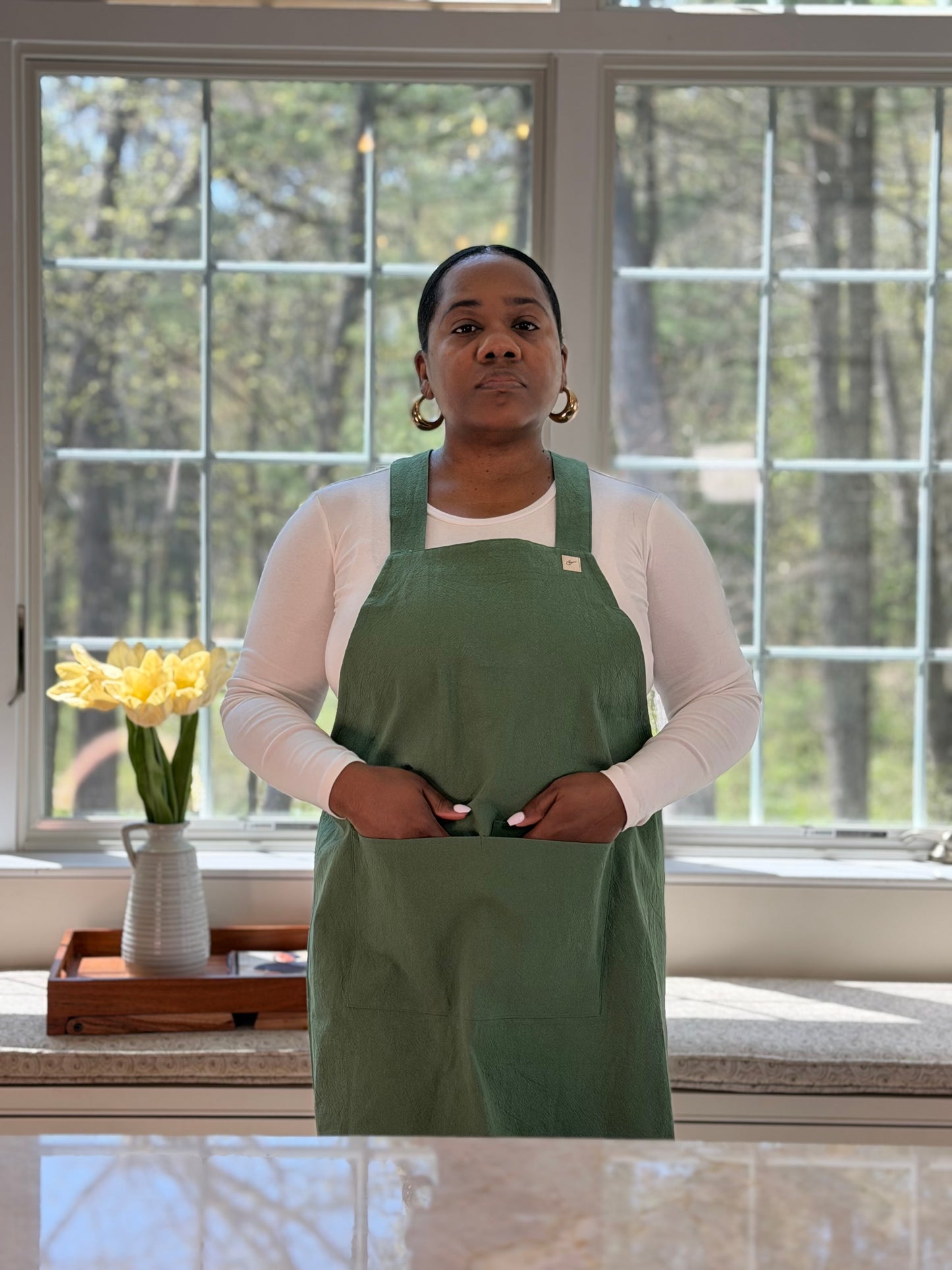 Garden Green Smock Apron