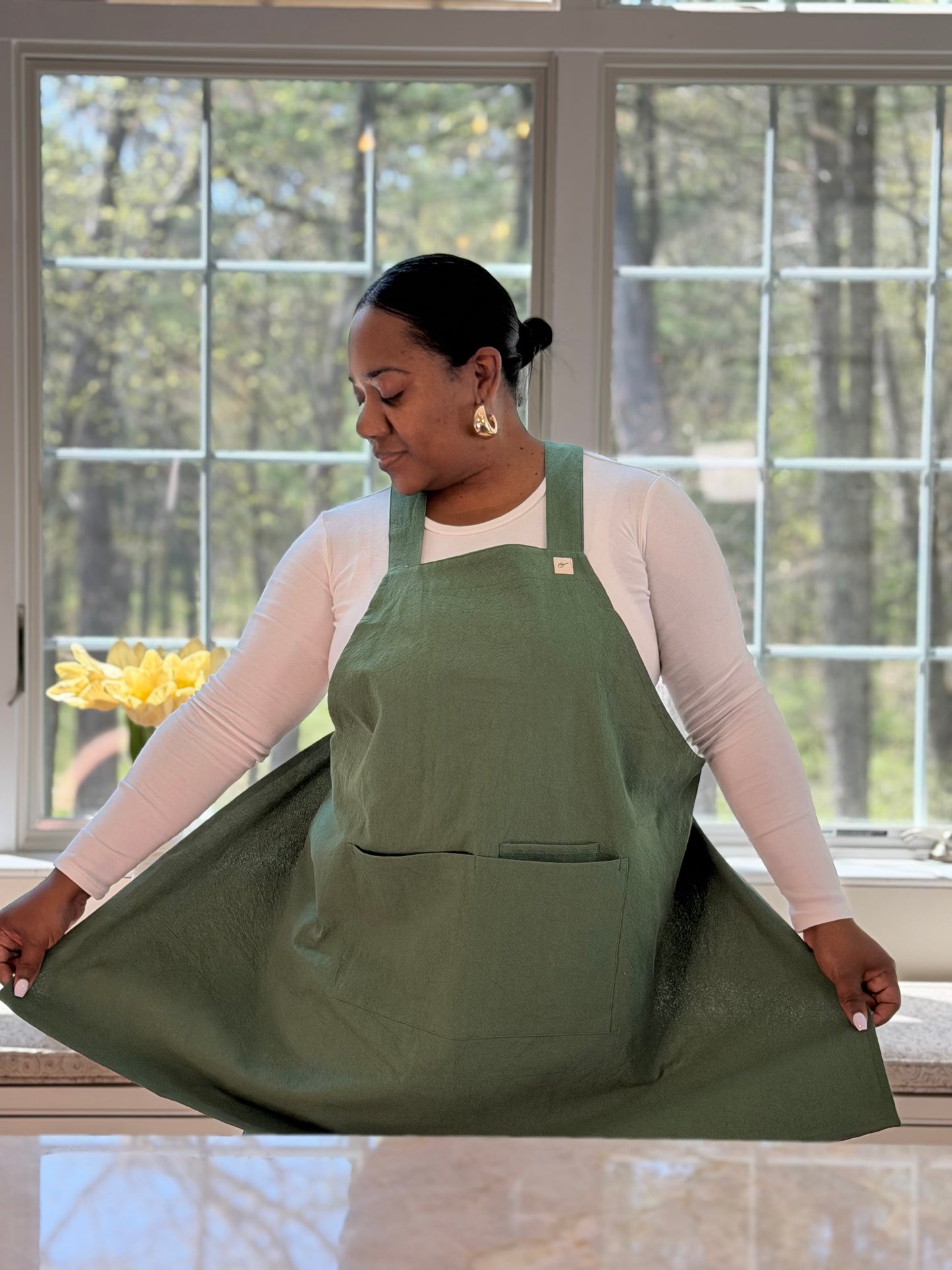 Garden Green Smock Apron