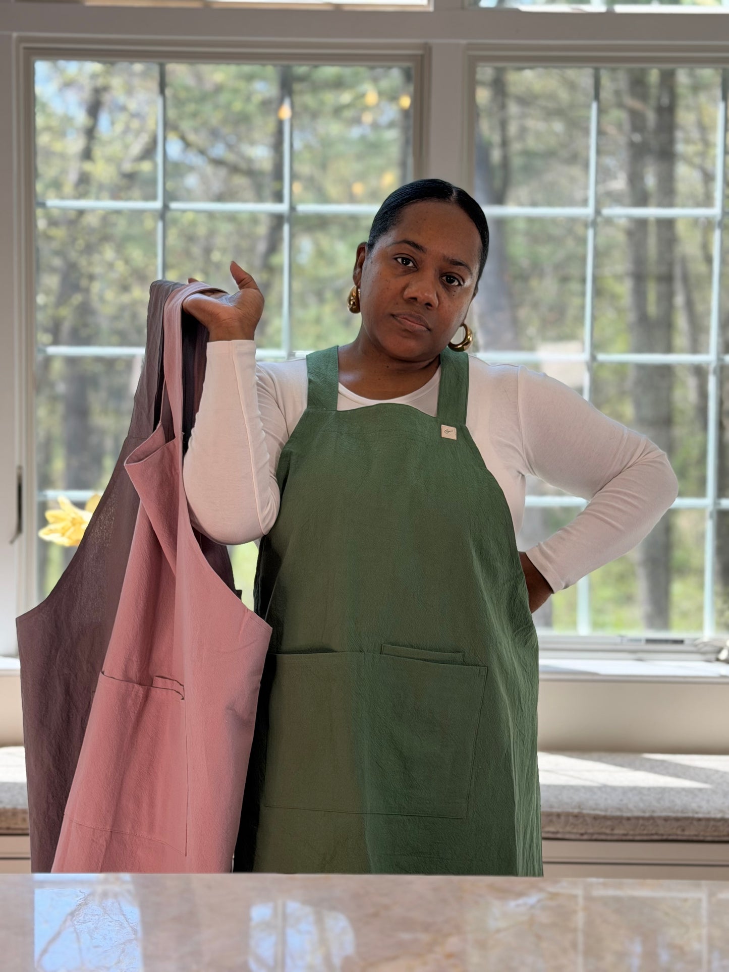 Garden Green Smock Apron
